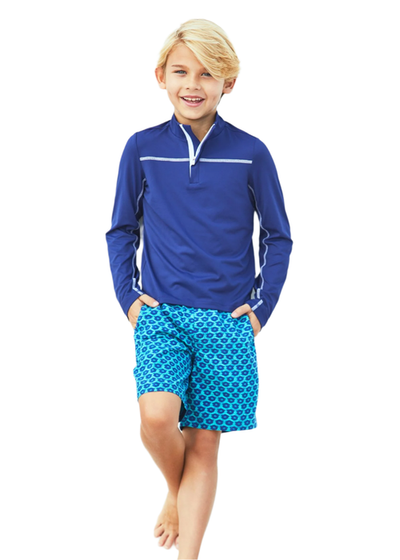 Cabana Life Cabana Life Boy's Zip Rashguard