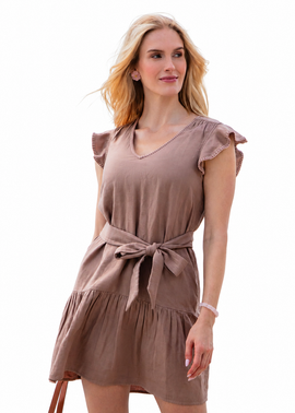 Cabana Life Cabana Life Gauze Tie Waist Dress