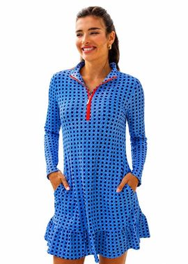 Cabana Life Cabana Life Longsleeve Ruffle Sport Dress