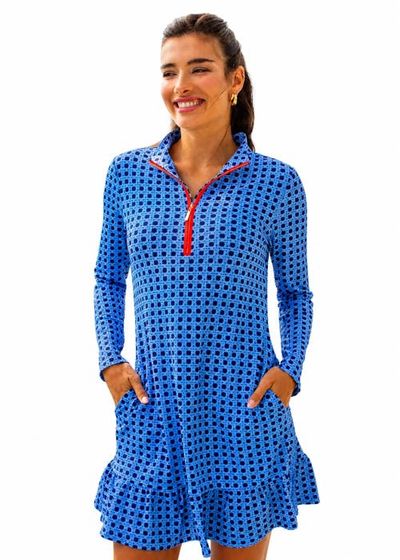 Cabana Life Cabana Life Longsleeve Ruffle Sport Dress