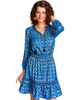 Cabana Life Cabana Life Longsleeve Smocked Waist Dress - 1
