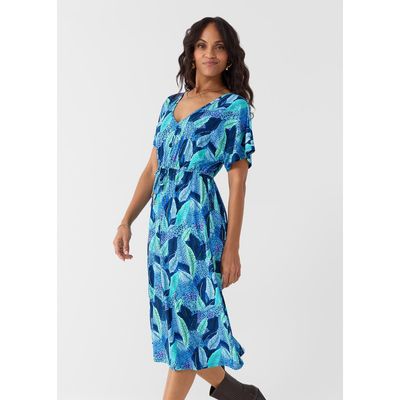Cabana Life Cabana Life Tie Waist Midi Dress