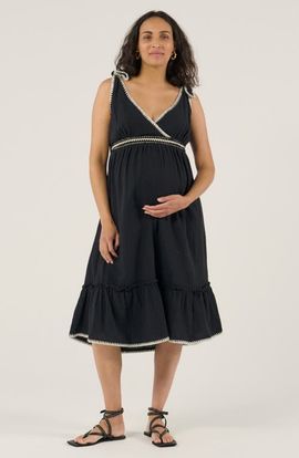 Cache Coeur Cache Coeur Maternity and Nursing Behemian Midi Dress Gaia