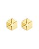 Cadar Cadar 18K Yellow Gold B Home Star Stud Earrings - 1