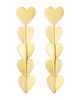 Cadar Cadar 18K Yellow Gold Endless Wings of Love, Folded Heart Drop Earrings - 2