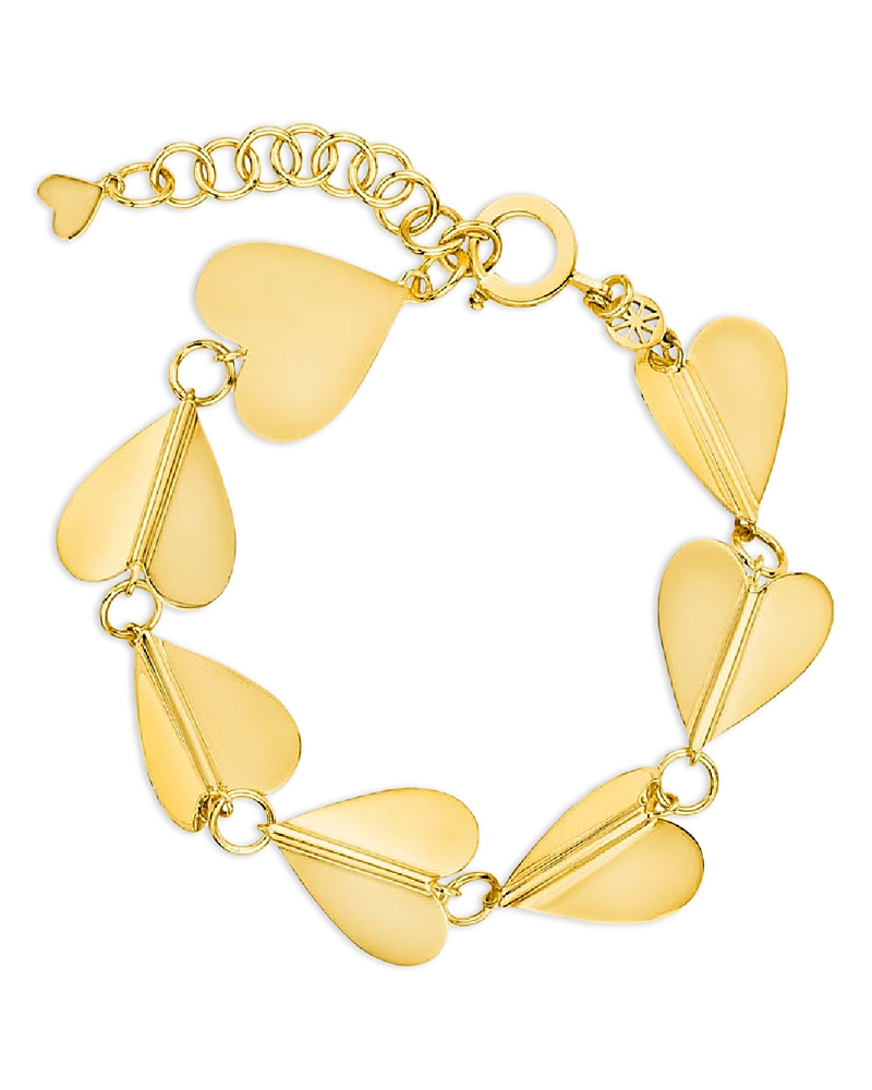 Cadar Cadar 18K Yellow Gold Wings of Love Link Bracelet