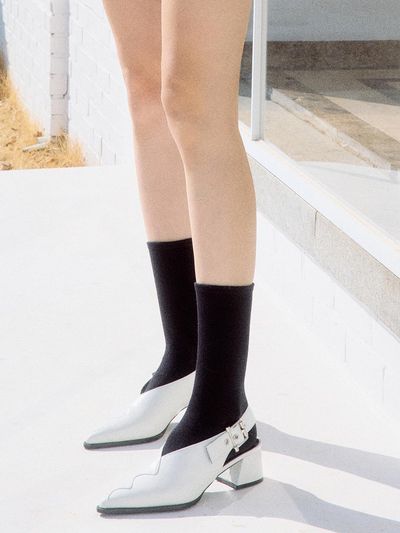 cahaya Belted slingback - off white