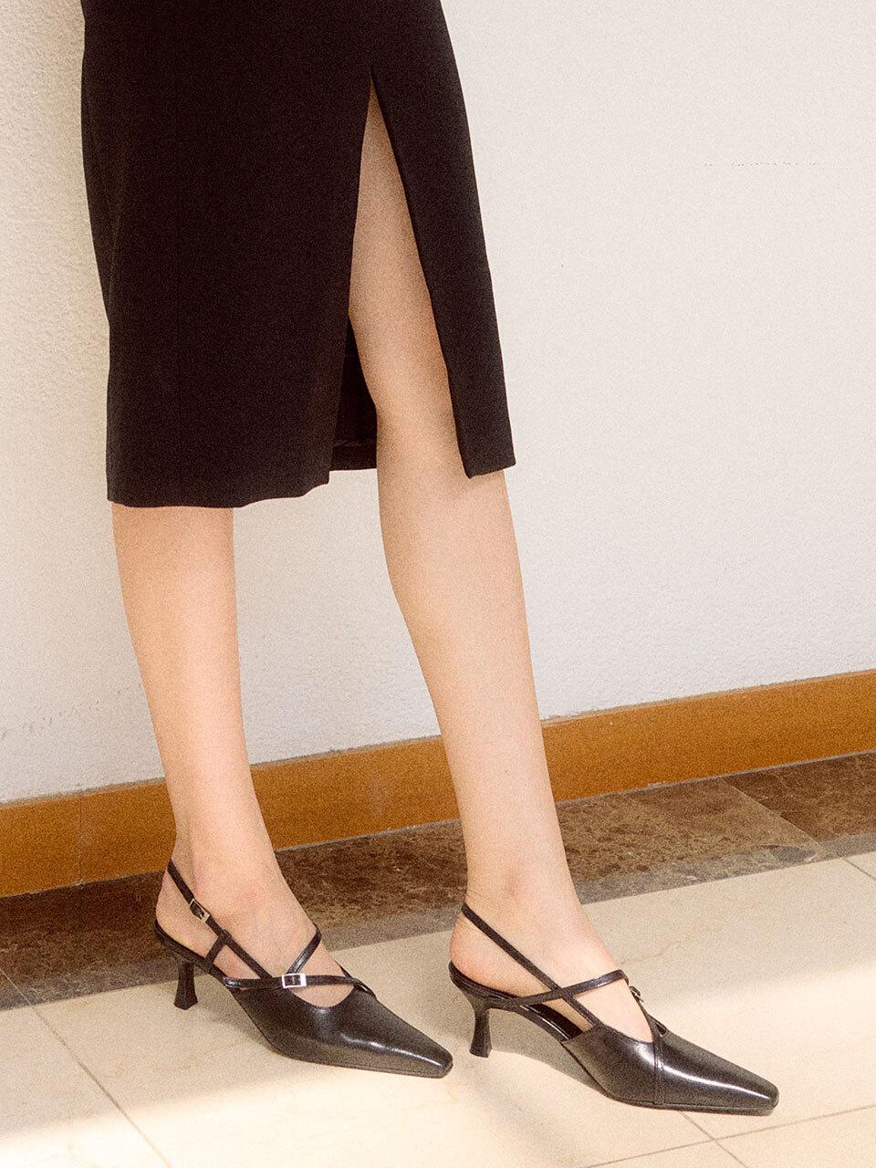 cahaya SIA SLING-BACK_BLACK