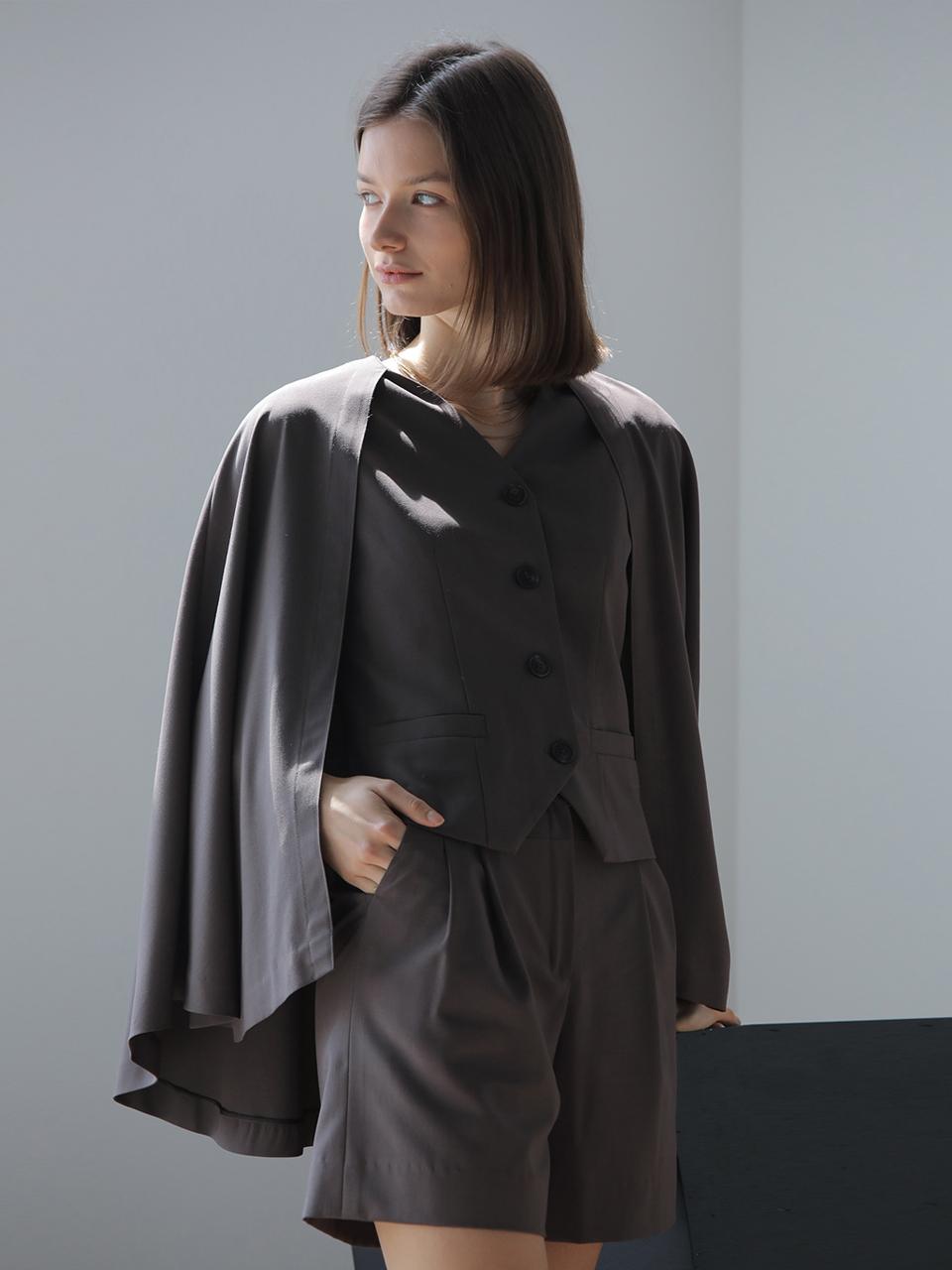 CAHIERS [CAIGIENNE] High-Waist Setup 5-Length Shorts