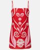 Cala de la Cruz Cala de la Cruz Ancona printed linen minidress - 1