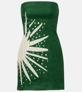 cala de la cruz green dress Primavera Couture 3138 Size 6 Sage Green beaded sequins homecoming dress cocktail dress main image 0