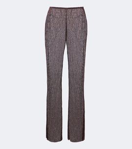 Cala de la Cruz Cala de la Cruz Dries knitted lamé wide-leg pants