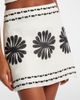 Cala de la Cruz Cala de la Cruz Eve floral linen miniskirt - 3
