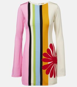 Cala de la Cruz Cala de la Cruz Maisha floral striped minidress