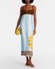 Cala de la Cruz Cala de la Cruz Nara cutout striped linen midi dress - 2