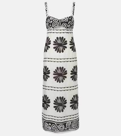 Cala de la Cruz Cala de la Cruz Nara floral linen maxi dress