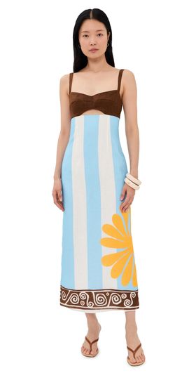 Cala de la Cruz Cala de la Cruz Nara Linen Dress Viaazul