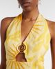 Cala de la Cruz Cala de la Cruz Orly printed cutout linen maxi dress - 4