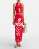 Cala de la Cruz Cala de la Cruz Orly printed halterneck linen midi dress - 2