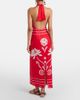 Cala de la Cruz Cala de la Cruz Orly printed halterneck linen midi dress - 5