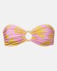 Cala de la Cruz Cala de la Cruz Sandra printed bandeau bikini top - 1