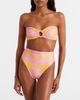 Cala de la Cruz Cala de la Cruz Sandra printed bandeau bikini top - 2