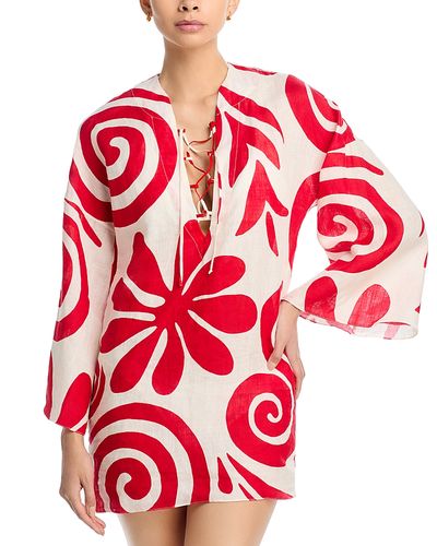 Cala De La Cruz - Cala de la Cruz Turin Linen Dress Swim Cover-Up