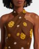 Cala de la Cruz Cala de la Cruz Venta halterneck floral minidress - 3