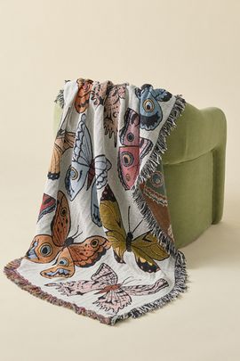 Calhoun & Co. Calhoun & Co. Butterflies Tapestry Throw Blanket at Urban Outfitters