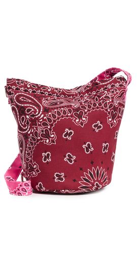 Call It By Your Name Call It By Your Name Cotton Bandana Bucket Bag Bordeaux / Fuchsia One