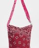 Call It By Your Name Call It By Your Name Cotton Bandana Bucket Bag Bordeaux / Fuchsia One - 5