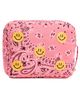 Call It By Your Name Call It By Your Name Happy Face Bandana Cotton Vanity Pouch Strawberry / Pale Pink One - 1