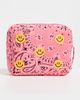 Call It By Your Name Call It By Your Name Happy Face Bandana Cotton Vanity Pouch Strawberry / Pale Pink One - 2