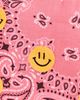 Call It By Your Name Call It By Your Name Happy Face Bandana Cotton Vanity Pouch Strawberry / Pale Pink One - 5