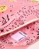 Call It By Your Name Call It By Your Name Happy Face Bandana Cotton Vanity Pouch Strawberry / Pale Pink One - 6