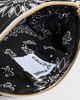 Call It By Your Name Call It By Your Name Large Happy Face Bandana Vanity Pouch All Black One - 5