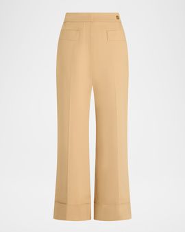 CALLAS Milano Brody Stetch Cotton Wide-Leg Pants