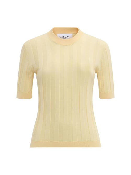 Callas Milano Callas Milano DEEDA Crewneck rib sweater Yellow 