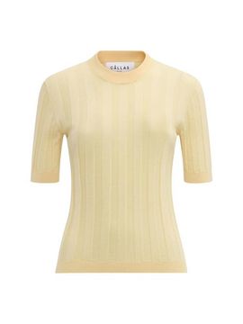 Callas Milano Callas Milano DEEDA Crewneck rib sweater Yellow 