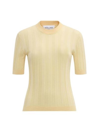 Callas Milano Callas Milano DEEDA Crewneck rib sweater Yellow 