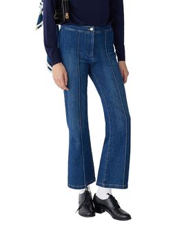 Callas Milano Callas Milano Lola Denim Flare Leg Cropped Pant