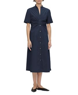 Callas Milano Callas Milano Noor A-Line Gathered Front Shirtdress