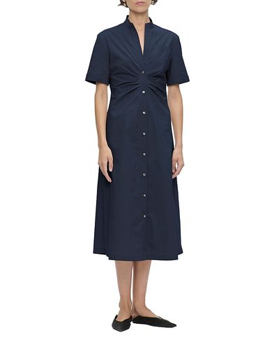 Callas Milano Callas Milano Noor A-Line Gathered Front Shirtdress