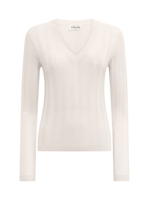 Callas Milano Callas Milano Rione V-Neck Rib Sweater