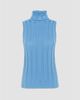 Callas Milano Callas Milano Romy Merino Wool Ribbed Sleeveless Turtleneck - 4