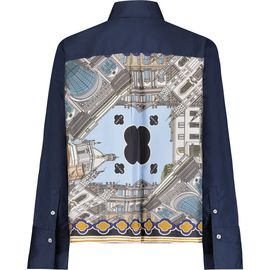 Callas Milano Callas Milano Sirene Milano Print Scarf-back Shirt