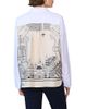 Callas Milano Callas Milano Sirene Poplin Shirt Venice Print Scarf Back - 1