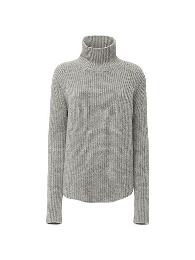 Callas Milano Women's Barrie Long Sleeve Turtleneck Ribbed Sweater