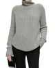 Callas Milano Women's Barrie Long Sleeve Turtleneck Ribbed Sweater - 3