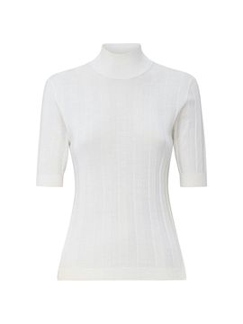Callas Milano Women's Jordyn Short Sleeve Mock Neck Sweater